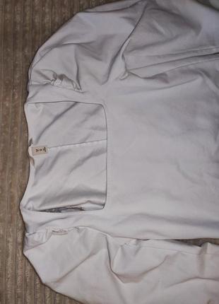 Белая кофточка с объемными рукавами блуза2 фото