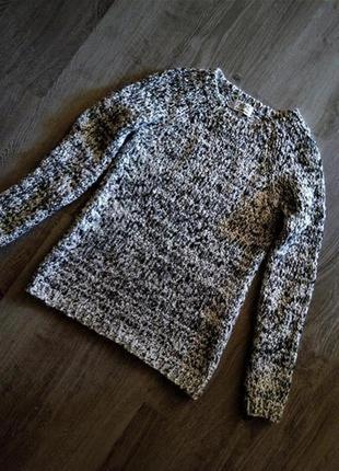 Новий светр-джемпер-пуловер великої в'язки меланж2 фото