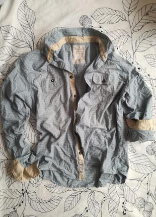 Шикарная винтажная рубашка премиум бренда hjh by j hampton & sons size l
