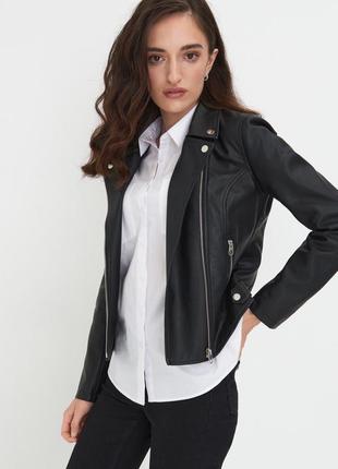 Куртка, косуха жіноча шкіряна нова польща xl, 48-501 фото