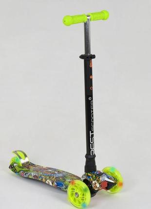 779-1391 дитячий самокат best scooter maxi салатові колеса