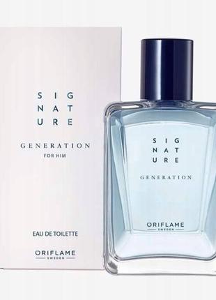 Туалетная вода signature generation для мужчин