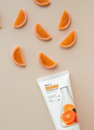 Пінка для вмивання з екстрактом апельсину it's skin have a orange cleansing foam