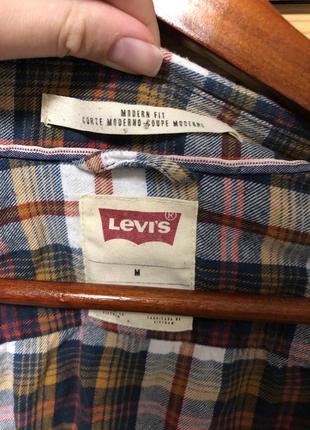 Рубашка levi’s з довгим рукавом в клітинку m5 фото