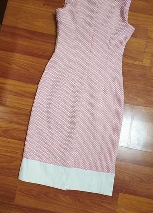 Платье сарафан клпссическпч элегантная прпздничгая коктейльная розовая миди облегающая6 фото