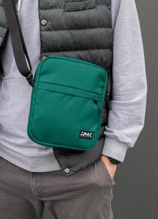 Сумка мужская месенджер (через плечо) famk зеленая