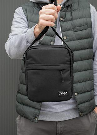 Сумка мужская месенджер (через плечо) famk черная