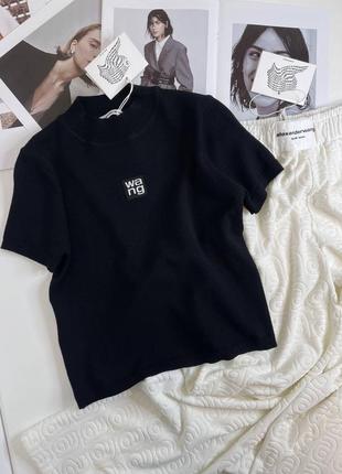 Женская футболка трикотажная, американка, в стиле alexander wang