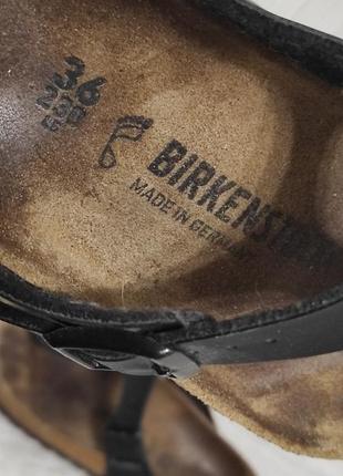 Вьетнамки вьетнамнамнамки шлепки birkenstock 36 23 24 см кожаные оригинал4 фото