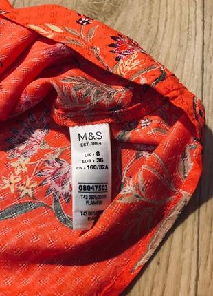 Очень красивая блуза в цветочный принт "marks & spencer"5 фото