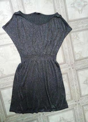 Нарядное вечернее серебристое платье george 38р.1 фото