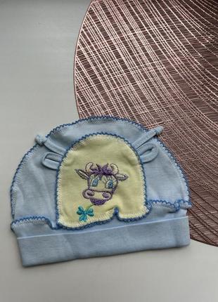 Шапочка детская. шапочка для новорожденных. шапочка весенняя1 фото