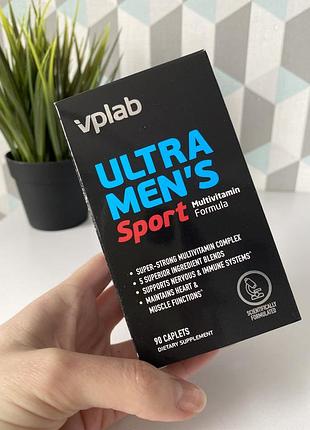 Vplab, ultra men’s, мультивітаміни для чоловіків для занять спортом, 90 капсул