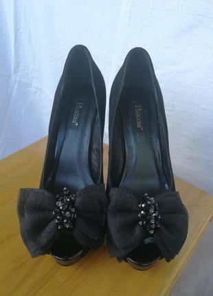 Черные замшевые туфли на шпильке basconi5 фото