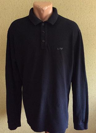 Мужская лонгслив футболка armani jeans оригинал размер xl(l-xl)