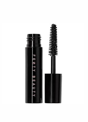 Стійка чорна туш для об’єму підкручення вій fenty beauty by rihanna hella thicc mascara trial size - 3gr