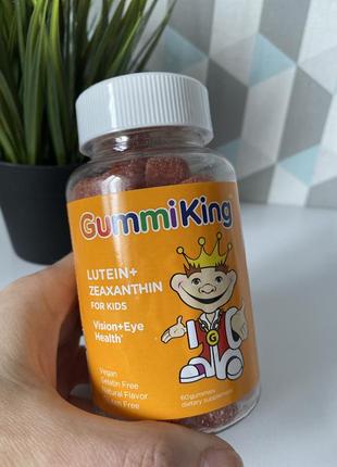 Gummiking, лютеїн + зеаксантин для дітей, манго, 60 жувальних таблеток