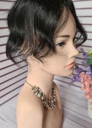 Полупарик накладка топер шиньон 100% натуральный волос