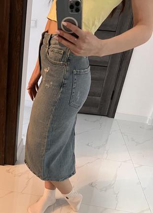 Джинсова юбка  зара