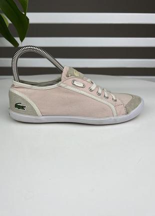 Оригинальные женские кеды lacoste3 фото