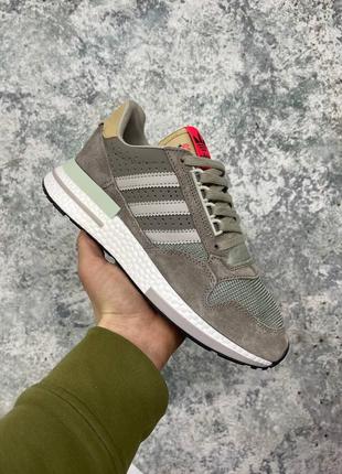 Мужские кроссовки adidas zx 500 grey beige 40-41-42-43-44-45