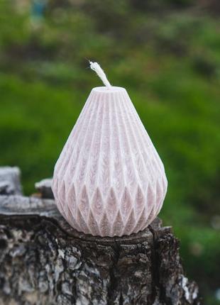 Декоративна свічка ручної роботи "груша"🕯🤤
