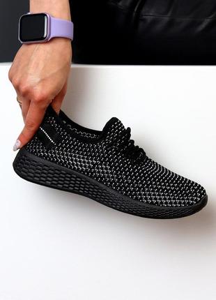 Кросівки кеди текстиль сітка сліпони чорні мокасини на шнурках2 фото