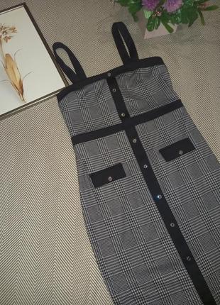 Сарафан в клетку 46 р