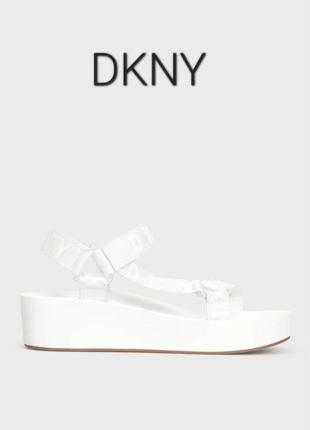 Женские белые сандалии dkny ayli оригинал4 фото