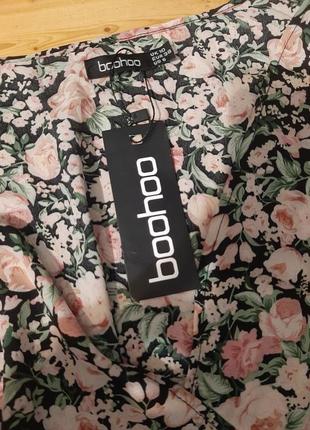 Цветочное макси платье на запах boohoo4 фото