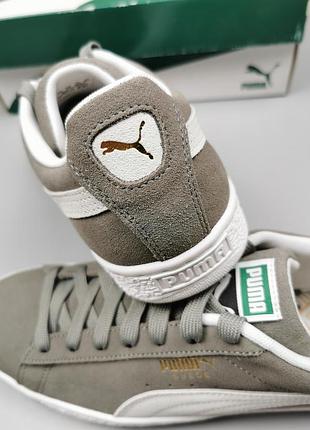 Кроссовки оригинал puma suede classic+ steeple gray/white 352634-665 фото