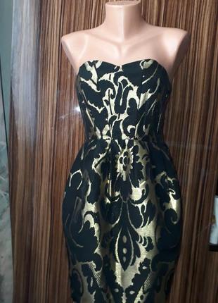 Вечірнє плаття парча, плаття з парчі розмір xs