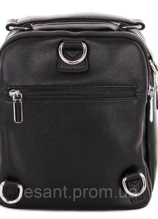 Рюкзак міський - сумка жіноча чорний8 фото