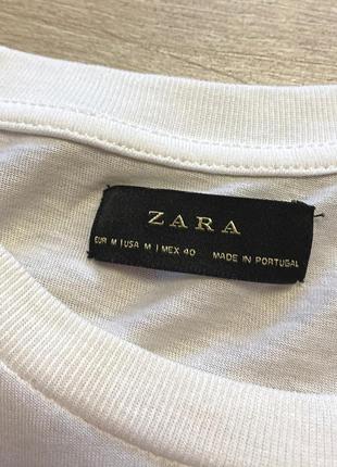 Футболка zara с принтом череп3 фото