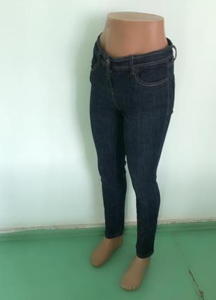 Синие узкие плотные джинсы скинни узкие узкачи. р.2 фото