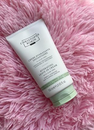 Christophe robin увлажняющее несмываемое средство для волос moisturizing hydrating leave-in cream with aloe vera