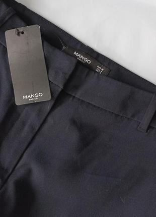 Темно-сині базові вузькі брюки штани манго р.363 фото