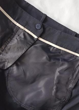 Темно-синие базовые узкие брюки брюки манго р.369 фото