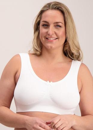 Tu бюстгальтер безшовний топ білий l 48 80cde 85bcd
