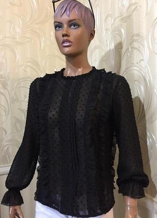 Полупрозрачная блуза, zara, размер м