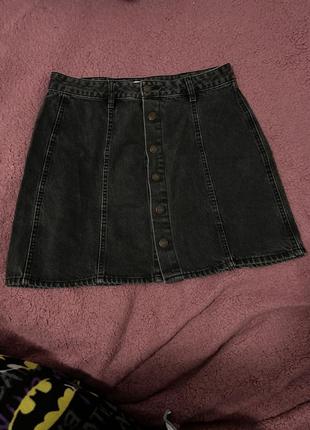 Актуальная джинсовая юбка pull &amp; bear3 фото