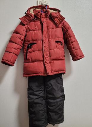 Зимова куртка та полукомбінезон на зріст 128 см, дуже теплий3 фото