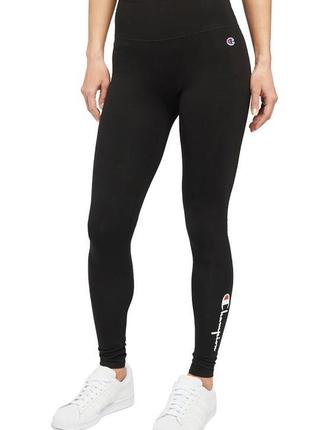 Спортивные леггинсы лосины champion - classic black черные