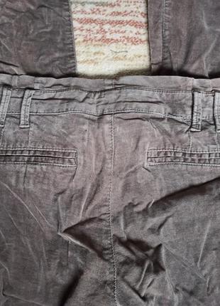 Микросвободная брюка брюки с манжетами внизу4 фото