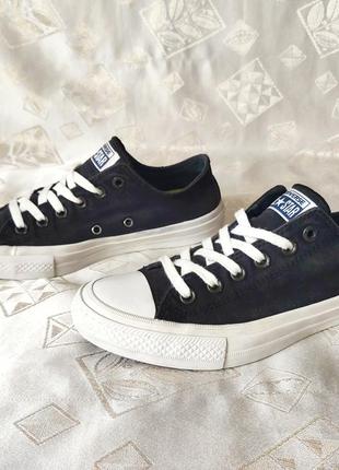 Черные невысокие кеды converse в размере 39,5.