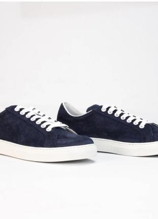 Кеды кроссовки синего цвета