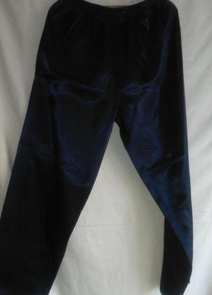 Пижамные брюки женские  тёмно синие2 фото