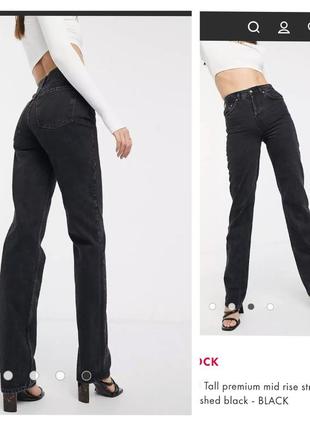 На высокой рост фирменные базовые серые джинсы высокая посадка качество!2 фото