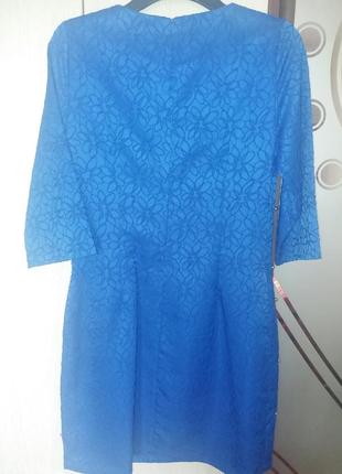 Платье нарядное синий электрик италия piena4 фото