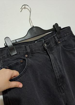 На высокой рост фирменные базовые серые джинсы высокая посадка качество!7 фото